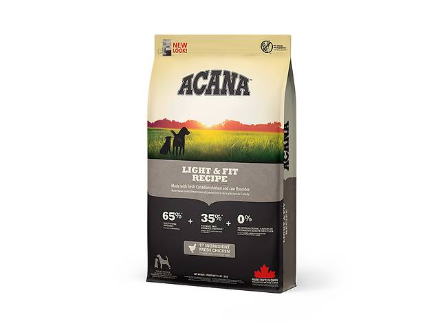 Корм Acana Light Fit Recipe сухой для собак с малоактивным образом жизни 11.4 кг