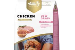 Корм Amity Super Premium Chicken сухой с курицей для взрослых собак всех пород 14 кг