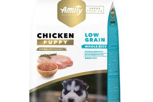 Корм Amity Super Premium Puppy сухой с курицей для щенят всех пород 4 кг