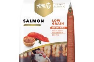 Корм Amity Super Premium Salmon сухой с лососем для взрослых собак 14 кг