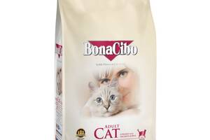 Корм BonaCibo Cat Adult Chicken Rice with Anchovy сухой с курицей для взрослых котов 5 кг