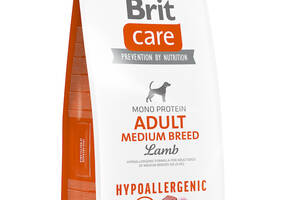 Корм Brit Care Adult Medium Breed Lamb Hypoallergic сухой для взрослых собак средних пород с ягненком 12 кг