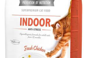 Корм Brit Care Cat Grain Free Indoor Anti-Stress сухой с курицей для снижения уровня стресса у домашних кошек 7 кг