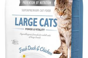 Корм Brit Care Cat Grain Free Large Cats Power Vitality сухой с уткой и курицей для котов больших пород 7.0 кг