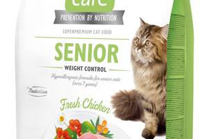Корм Brit Care Cat Grain Free Senior Weight Control сухой с курицей для контроля веса у пожилых котов 2 кг