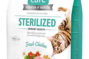 Корм Brit Care Cat Grain Free Sterilized Urinary Health полнорационный беззерновой сухой на основе куриного мяса для...