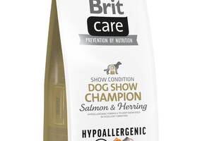 Корм Brit Care Dog Show Champion Salmon Herring сухой гипоаллергенный для взрослых выставочных собак 12 кг