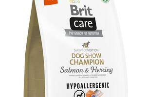 Корм Brit Care Dog Show Champion Salmon Herring сухой гипоаллергенный для взрослых выставочных собак 3 кг
