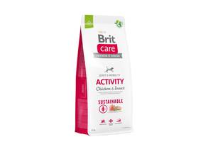 Корм Brit Care Dog Sustainable Activity Chicken and Insect сухой с курицей и белком насекомых для взрослых активных с...