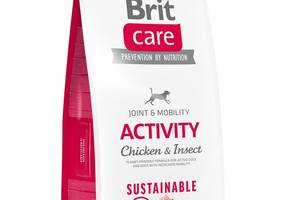 Корм Brit Care Dog Sustainable Activity Chicken and Insect сухой с курицей и белком насекомых для взрослых активных с...