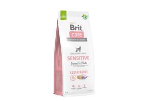 Корм Brit Care Dog Sustainable Sensitive Insect and Fish сухой с рыбой и белком насекомых для взрослых собак с чувств...