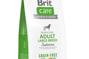 Корм Brit Care Grain Free Adult Large Breed Salmon сухой с лососем для собак крупных пород 12 кг