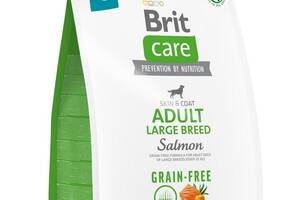 Корм Brit Care Grain Free Adult Large Breed Salmon сухой с лососем для собак крупных пород 3 кг