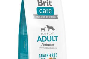 Корм Brit Care Grain Free Adult Salmon сухой беззерновой для взрослых собак малых и средних пород 12 кг