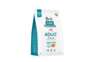 Корм Brit Care Grain Free Adult Salmon сухой беззерновой для взрослых собак малых и средних пород 3 кг