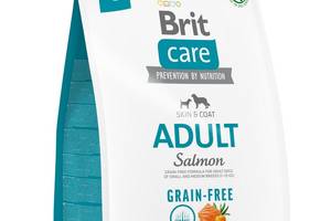 Корм Brit Care Grain Free Adult Salmon сухой беззерновой для взрослых собак малых и средних пород 3 кг