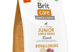 Корм Brit Care Junior Large Breed Lamb Hypoallergic сухой гипоаллергенный для щенков и юниоров крупных и гигантских п...