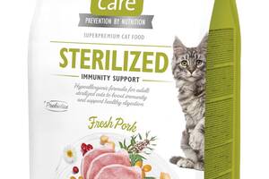Корм Brit Care Sterilized Immunity Support сухой со свининой для укрепления иммунитета у стерилизованных котов 2 кг
