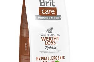 Корм Brit Care Weight Loss Rabbit гипоаллергенный сухой для взрослых собак всех пород с лишним весом или склонных к н...