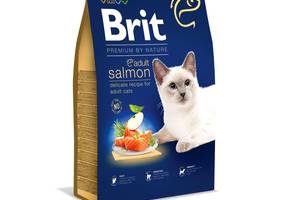 Корм Brit Premium by Nature Cat Adult Salmon сухой с лососем для взрослых котов 8.0 кг
