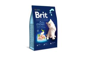 Корм Brit Premium by Nature Cat Kitten сухой с курицей для котят 8.0 кг