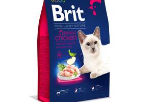 Корм Brit Premium by Nature Cat Sterilised сухой с курицей для стерилизованных кошек 8 кг