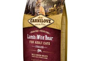 Корм Carnilove Cat Lamb Wild Boar Sterilised сухой с ягненком и диким кабаном для стерилизованных котов 2 кг