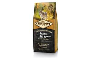 Корм Carnilove Dog Adult Large Breed Salmon Turkey сухой с лососем и индейкой для взрослых собак крупных пород 12 кг