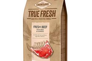 Корм Carnilove Dog Adult True Fresh Beef with Peas Pumpkin сухой со свежей говядиной и горохом 4 кг