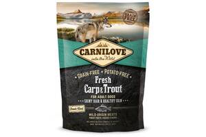 Корм Carnilove Fresh Carp Trout Adult Dog сухой со свежим карпом и форелью для взрослых собак 1.5 кг