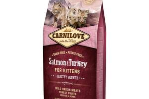 Корм Carnilove Kitten Salmon Turkey сухой с индейкой и лососем для котят 6 кг