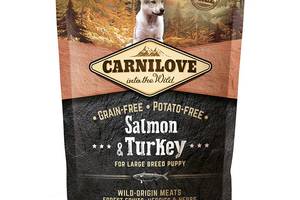 Корм Carnilove Puppy Large Breed Salmon and Turkey сухой с лососем и индейкой для щенков крупных пород 1.5 кг