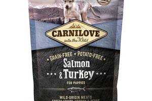 Корм Carnilove Puppy Salmon Turkey сухой с лососем и индейкой для щенят 1.5 кг