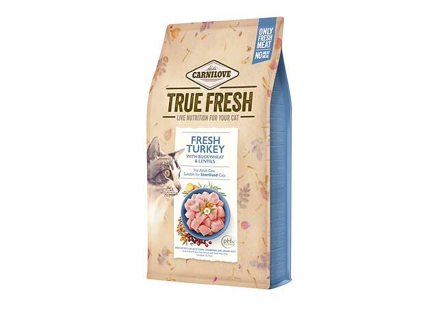 Корм Carnilove True Fresh со свежим мясом индейки для взрослых котов 1.8 кг