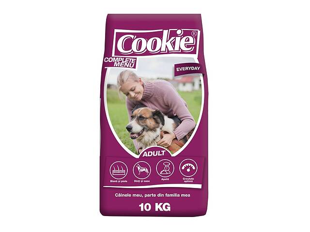 Корм Cookie Everyday сухой с мясом для взрослых собак 10 кг