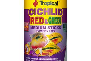 Корм для аквариумных рыб в палочках Tropical Cichlid Red&Green Medium Sticks 1 л (5900469637265)