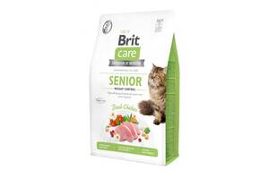 Корм для кошек с лишнем весом Brit Care Senior Weight Control 2 кг с курицей