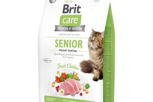 Корм для кошек с лишнем весом Brit Care Senior Weight Control 2 кг с курицей