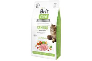 Корм для кошек с лишнем весом Brit Care Senior Weight Control 7 кг с курицей