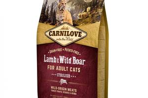 Корм для кошек стерилизованных Carnilove Sterilised Lamb Wild Boar 2 кг с ягненком и кабаном