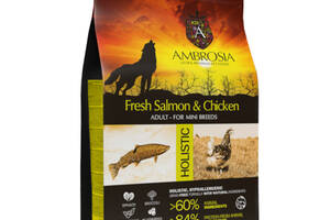 Корм для собак Ambrosia Grain free dog adult mini Fresh Salmon and Chicken 2 кг