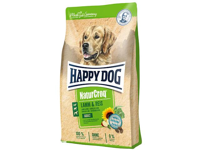 Корм для собак Happy Dog Premium Natur Croq Lamm Reis с ягненком и рисом 4 кг (60528)