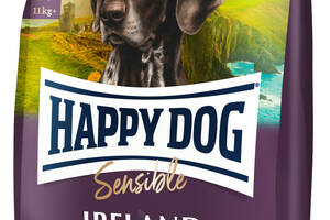 Корм для собак средних и больших пород для нормализации линьки и проблем с кожей Happy Dog Ireland 4 кг