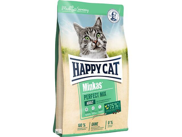 Корм для взрослых котов Happy Cat Minkas Perfect Mix с птицей ягнёнком и рыбой 4 кг