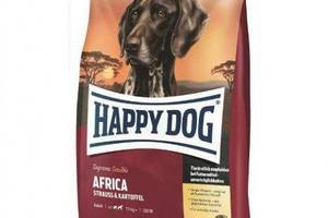 Корм для взрослых собак Happy Dog Sensible Africa с мясом страуса и картофельными хлопьями 12.5 кг
