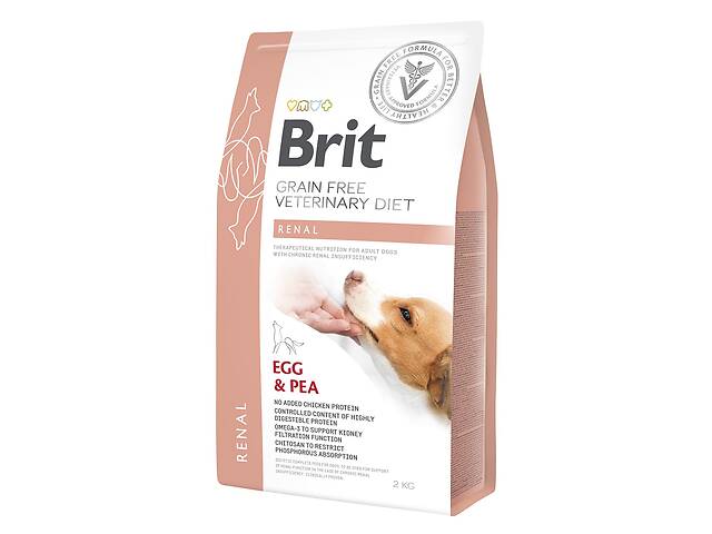 Корм-диета Brit VD Renal Dog сухой при лечении заболеваний почек у собак 2 кг