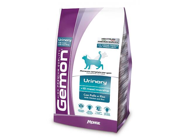 Корм Gemon Cat Urinary сухой с курицей для профилактики мочекаменной болезни у взрослых котов 20 кг