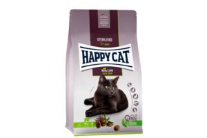 Корм Happy Cat Sterilised Weide-Lamm для стерилизованных кошек и котов с ягненком 4 кг