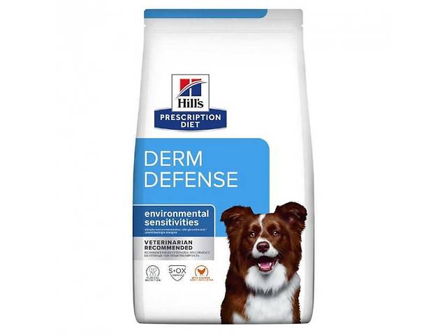Корм Hill's Prescription Diet Canine Derm Defense сухой противовоспалительный при дерматитах и заболеваниях кожи и ше...