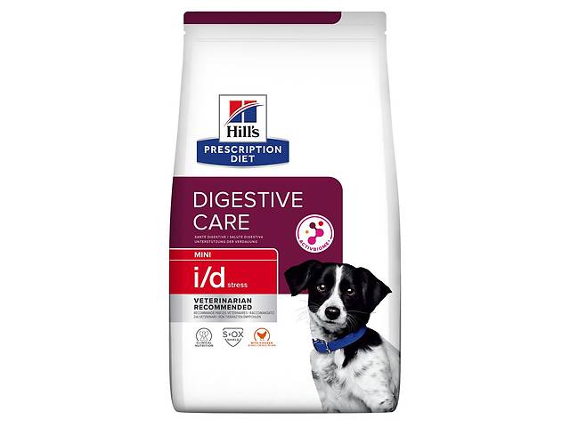 Корм Hill's Prescription Diet Canine I D Stress Mini сухой для собак с заболеваниями ЖКТ вызванными стрессом 3 кг